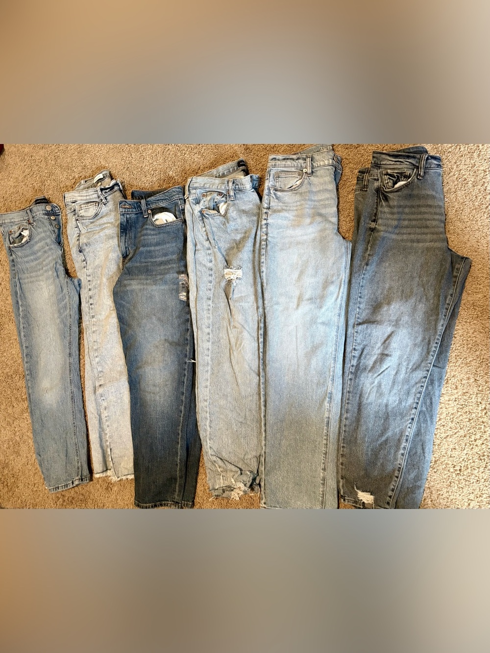 Mixed Light Wash Denim Jeans Bundle